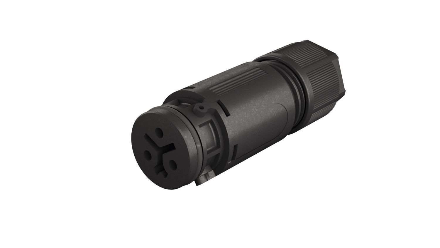 RST08I3 CONNECTOR FEMALE 3-POLIG ZWART