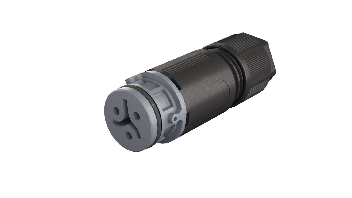 RST08I3/2 CONNECTOR FEMALE 2-POLIG GRIJS