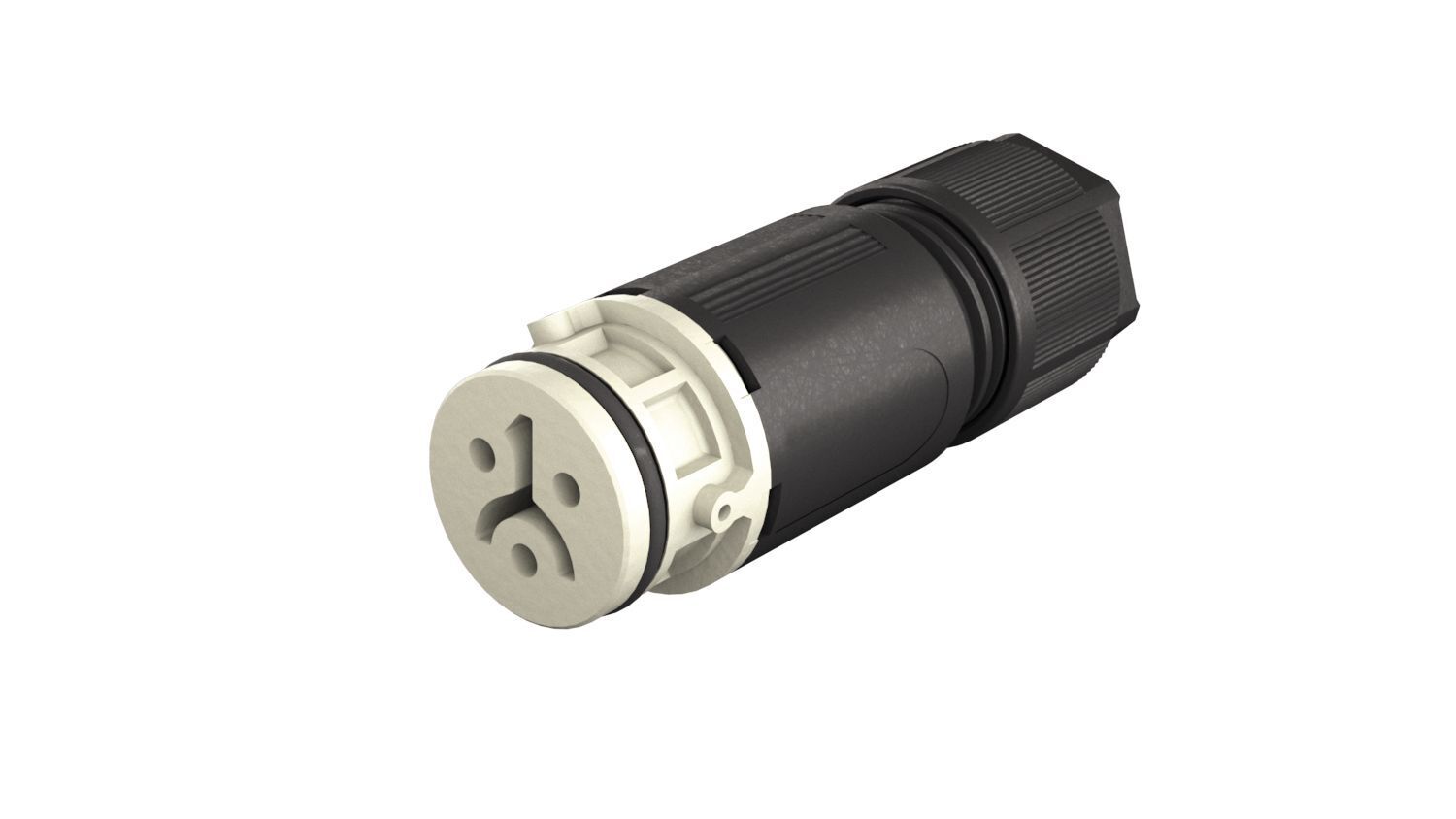 RST08I3/2 CONNECTOR FEMALE 2-POLIG GRIJS