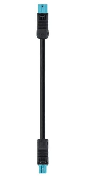 WIELAND BST14I2 KOPPELSNOER PASTELBLAUW 10M ZWARTE MANTEL B2CA