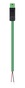 BST14I2 AANSLUITSNOER MALE 0,5MM² 4 METER PVC ECA 70°C GROEN