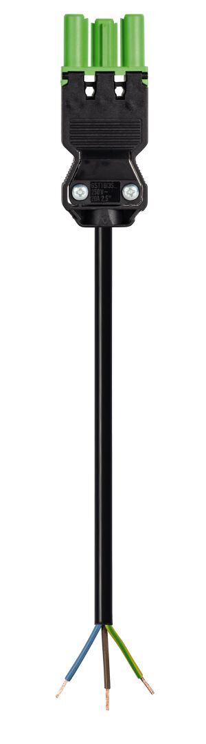 GST18I3 AANSLUITSNOER FEMALE 1,5MM² 4 METER CCA GROEN