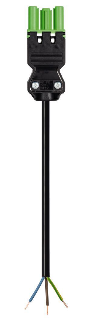 GST18I3 AANSLUITSNOER FEMALE 1,5MM² 4 METER CCA GROEN