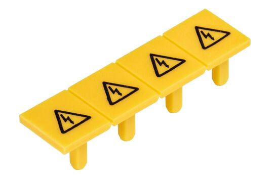 AFDEKKING MET WAARSCHUWINGSTEKEN ADF 6/4 GEEL