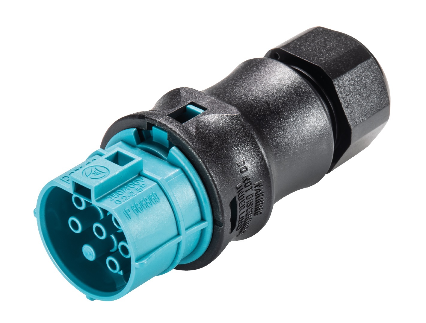 RST20I6 CONNECTOR FEMALE KRIMP TURQUOISE
