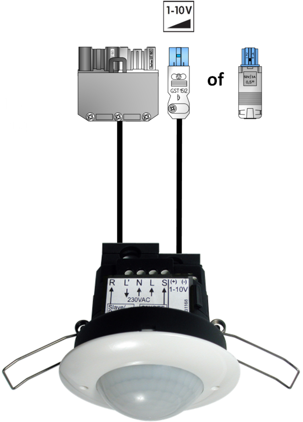 SB02.M.1C.DIM.IB.010 WIELAND 10M+BST14i2 0,5m,GST18i6 zw/w m+f 0,5m